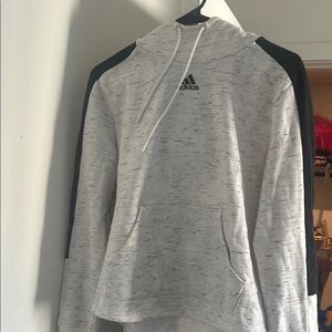 adidas Women's Gray and Black Sweater